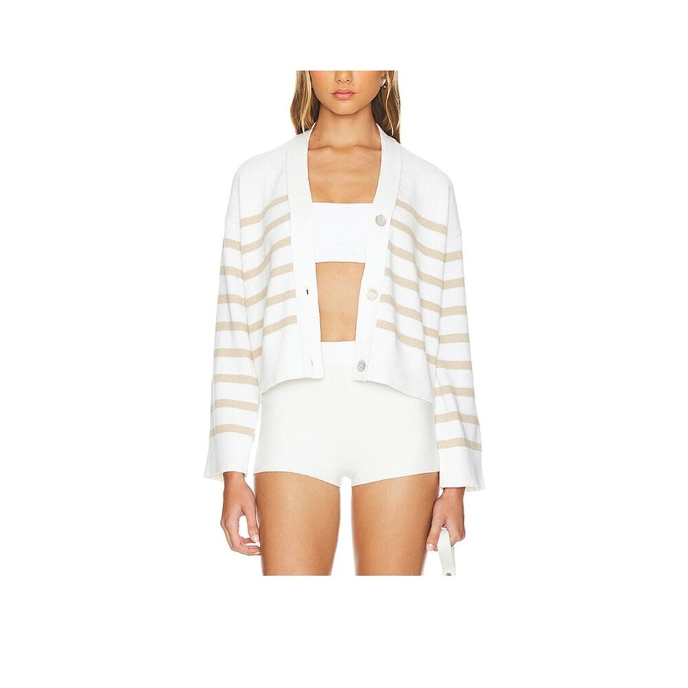 Rails 'Geneva' White Cotton Cardigan Size S